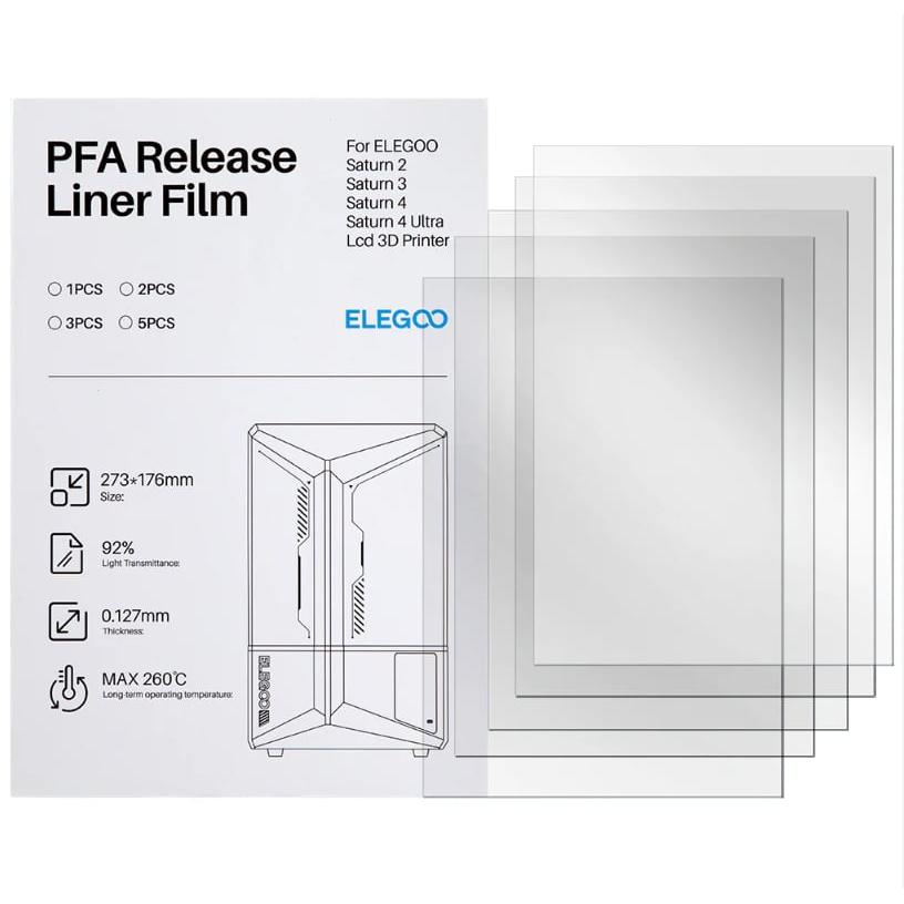 ELEGOO PFA Film 5 Adet- Saturn 4/4 Ultra 