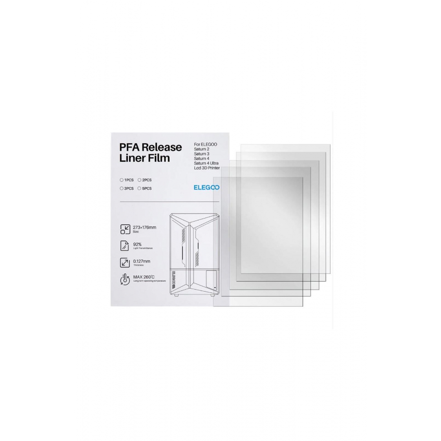 ELEGOO PFA Film 5 Adet- Saturn 4/4 Ultra 
